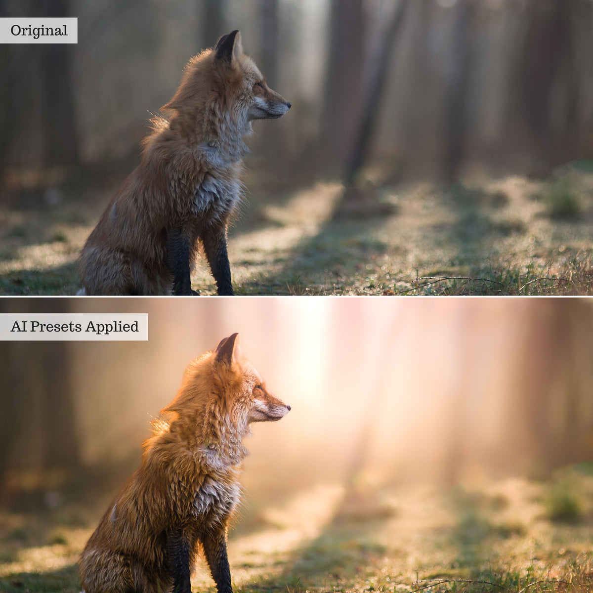 Landscape, Wildlife &amp; Animals Artificial Intelligence (AI) Retouch Toolkit Lightroom Presets – Desktop